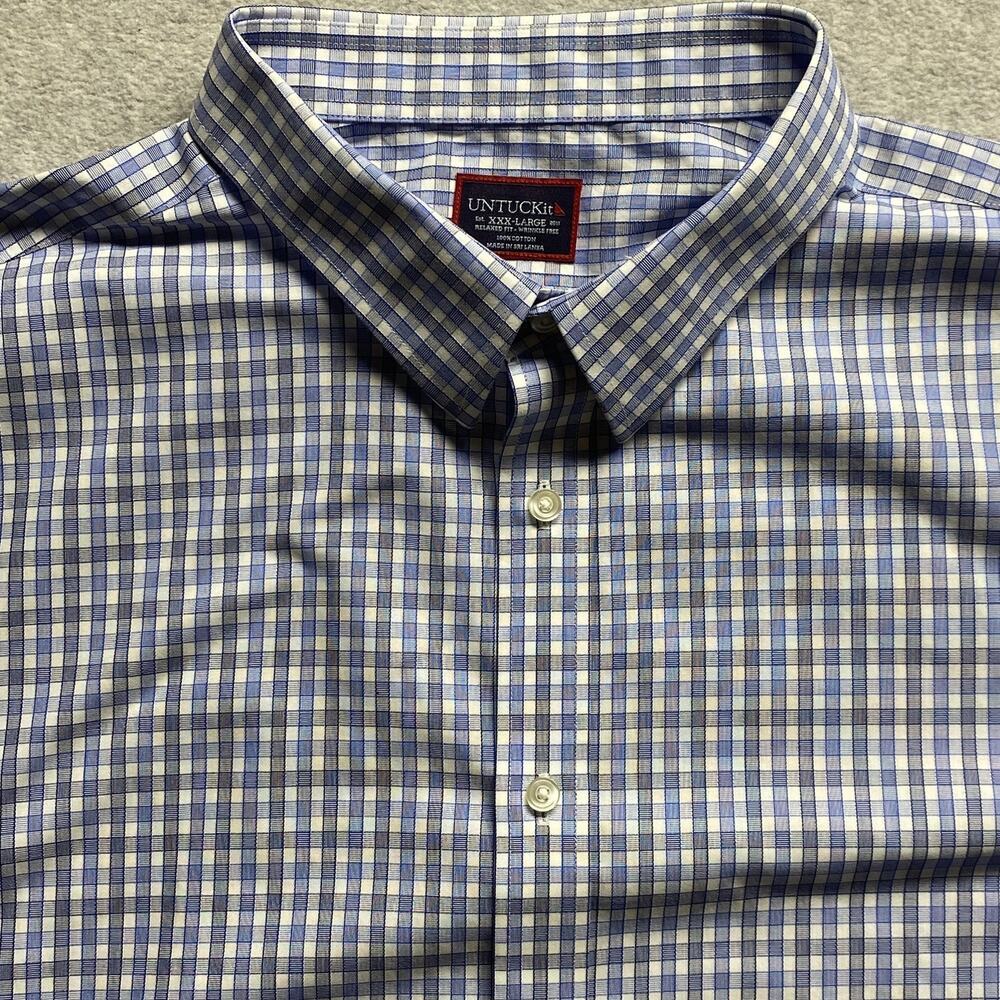 Lot of 7 UNTUCKit Mens 3XL Regular Fit Wrinkle-Free Dress Shirts Cotton - Picture 6 of 16